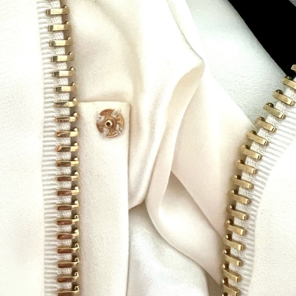 TOM FORD Couture Vintage Original Gold Zip Dress in Ivory - NEW - XS / IT38 - Picture 11 of 14